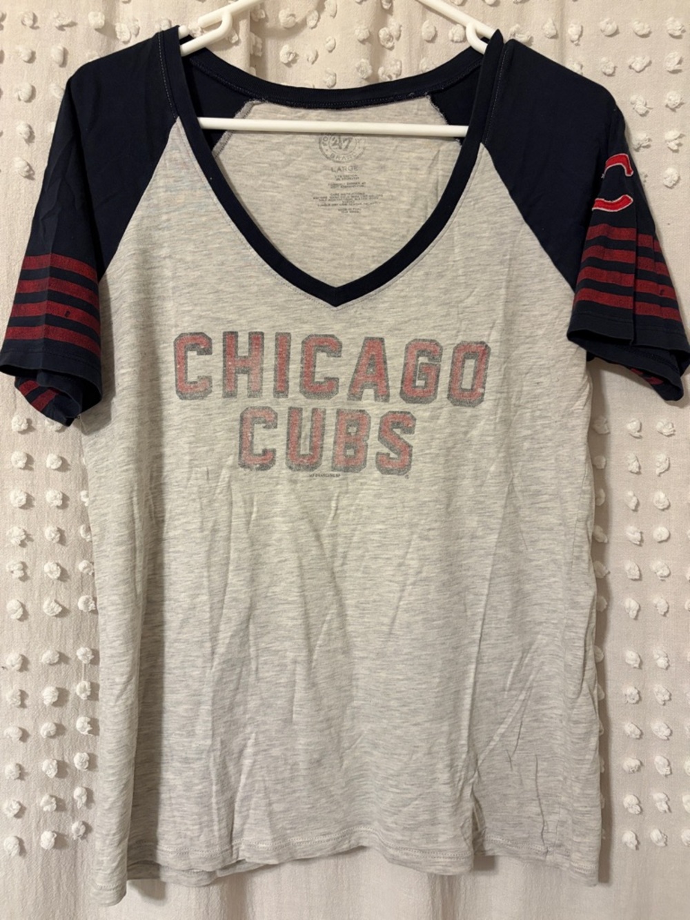 Chicago Cubs V-Neck Short Sleeve Tee - Women's